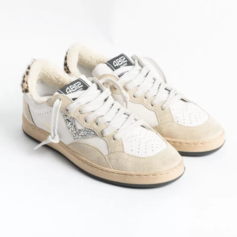 4B12 - Sneakers - Play New D132 - Bianco Crema<Collezione Scarpe Donna Sneakers