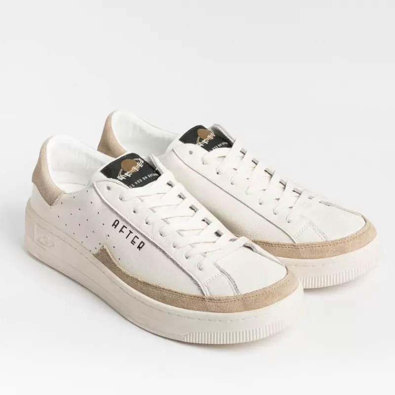 AFTER - Collezione Uomo After - Sneakers Saturno - 0783 - Avorio Ocra<Collezione Scarpe Uomo Sneakers