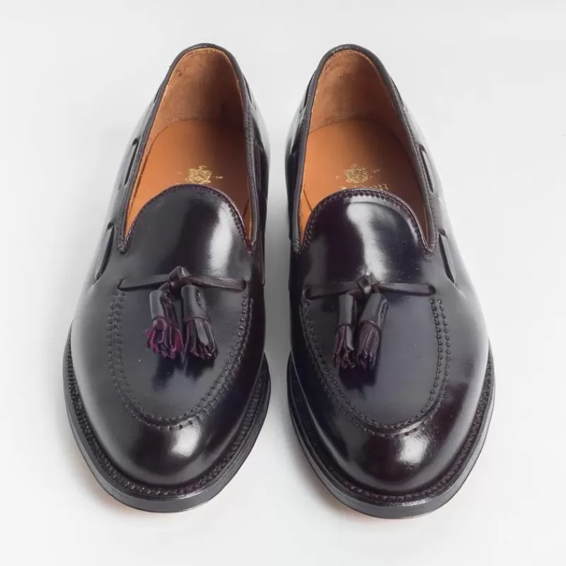 Alden - 563 - Mocassino Nappine - Cordovan Burgundy<Collezione Scarpe Uomo Mocassini