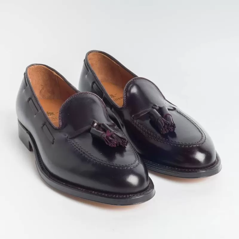 Alden - 563 - Mocassino Nappine - Cordovan Burgundy<Collezione Scarpe Uomo Mocassini