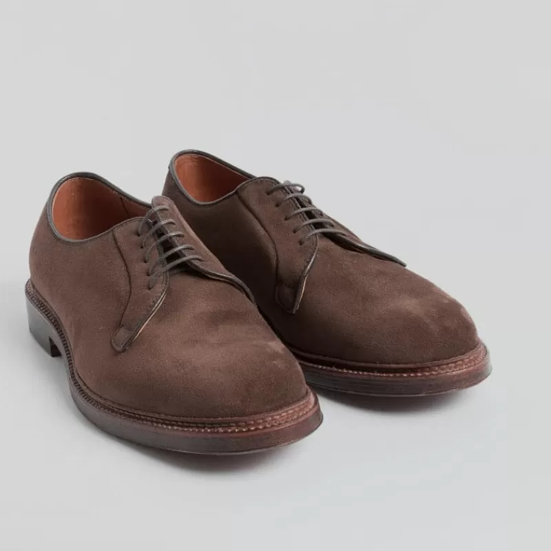 Alden - 9503 - Derby Camoscio - Tabacco<Collezione Scarpe Uomo Allacciate