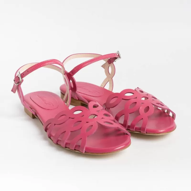 Anna F. - Sandali Bassi 3669 - Fucsia<Collezione Scarpe Donna Sandali Bassi