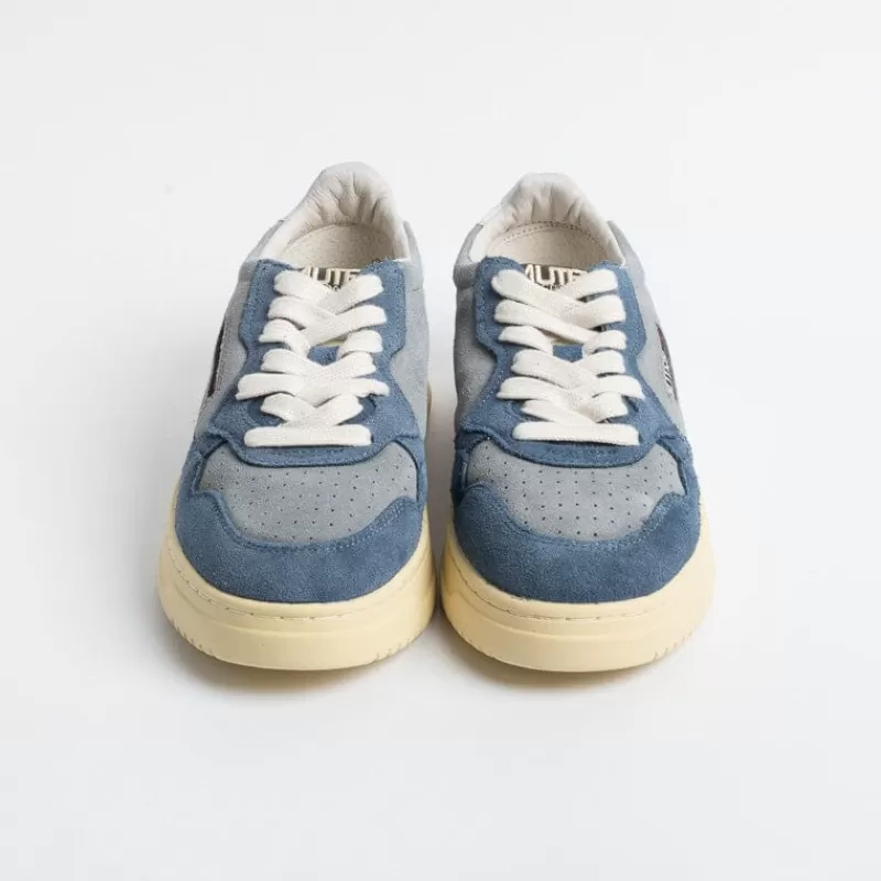 AUTRY - Collezione donna Autry - Aulw Ss18 -Sneakers Low Wom Leat - Grigio Blu<Collezione Scarpe Donna Sneakers