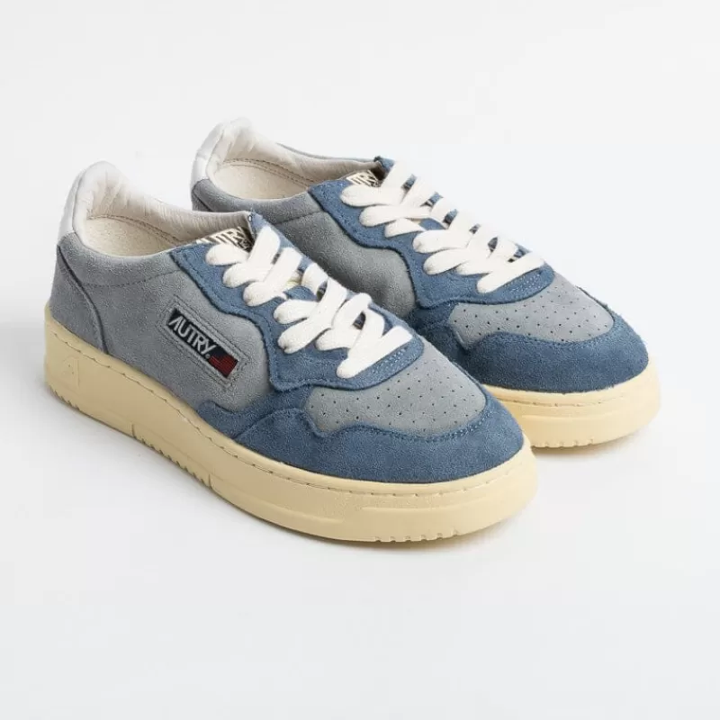 AUTRY - Collezione donna Autry - Aulw Ss18 -Sneakers Low Wom Leat - Grigio Blu<Collezione Scarpe Donna Sneakers