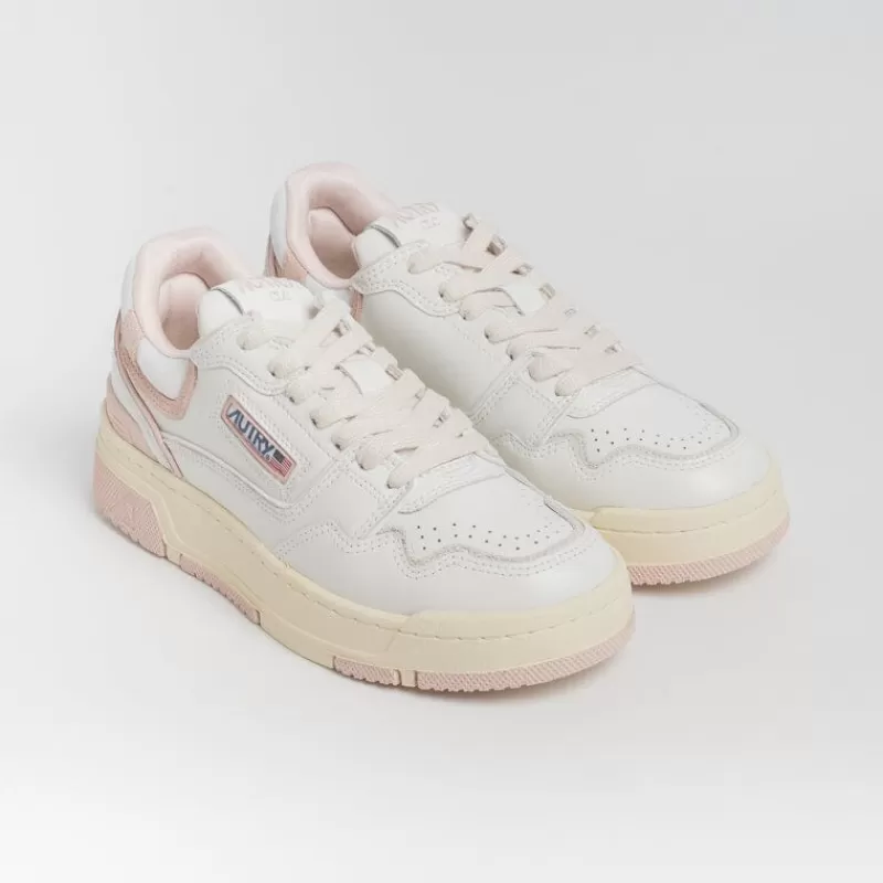 AUTRY - Collezione donna Autry - Rolw Mm14 - Sneakers Low Wom - Bianco Rosa<Collezione Scarpe Donna Sneakers