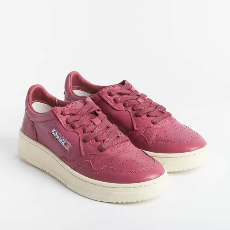 AUTRY - Collezione donna Autry Aulw Gg35 - Sneakers Low Wom Goat - Beet/Rosa Scuro<Collezione Scarpe Donna Sneakers