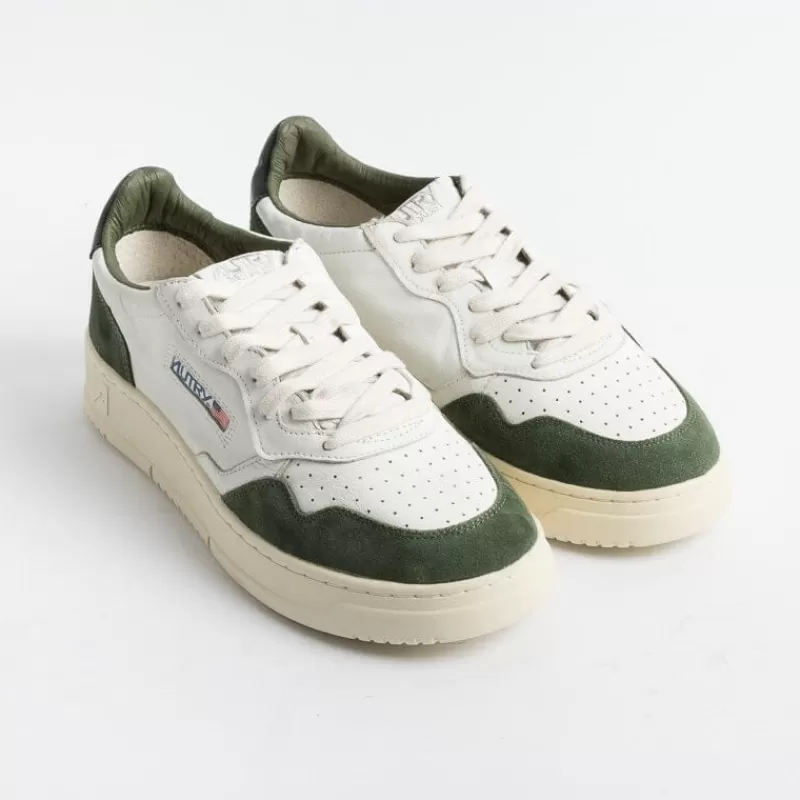 AUTRY - Collezione uomo Autry Sneakers Aulm Gs22 - Low Man Goat/Suede - Bianco Verde<Collezione Scarpe Uomo Sneakers