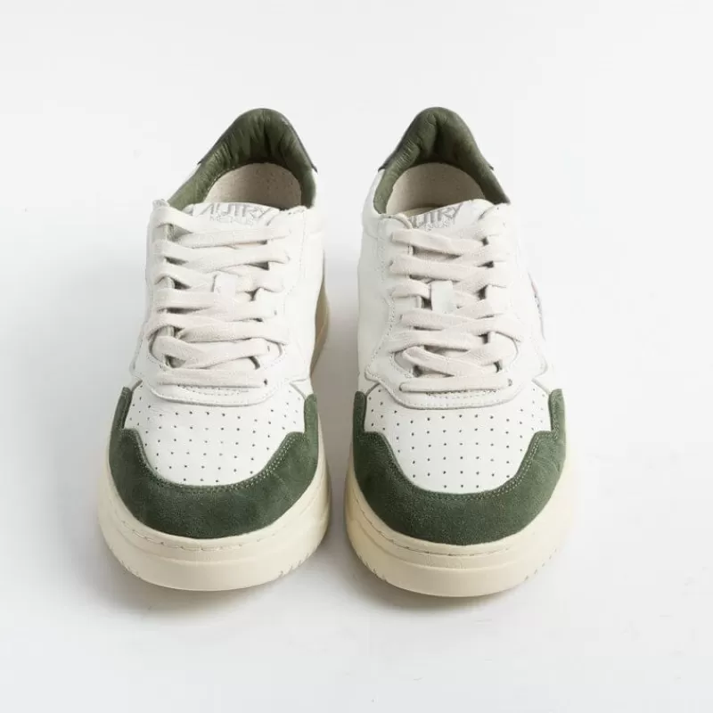 AUTRY - Collezione uomo Autry Sneakers Aulm Gs22 - Low Man Goat/Suede - Bianco Verde<Collezione Scarpe Uomo Sneakers