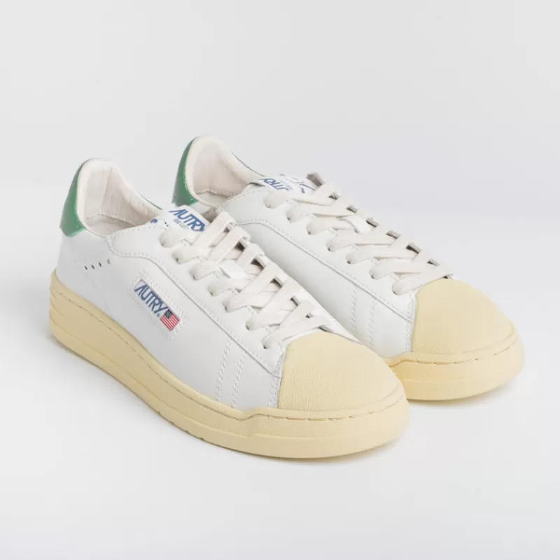 AUTRY - Collezione uomo Autry Sneakers Bllm Tc02 - Low Man Tc/Bob - Bianco/Verde<Collezione Scarpe Uomo Sneakers