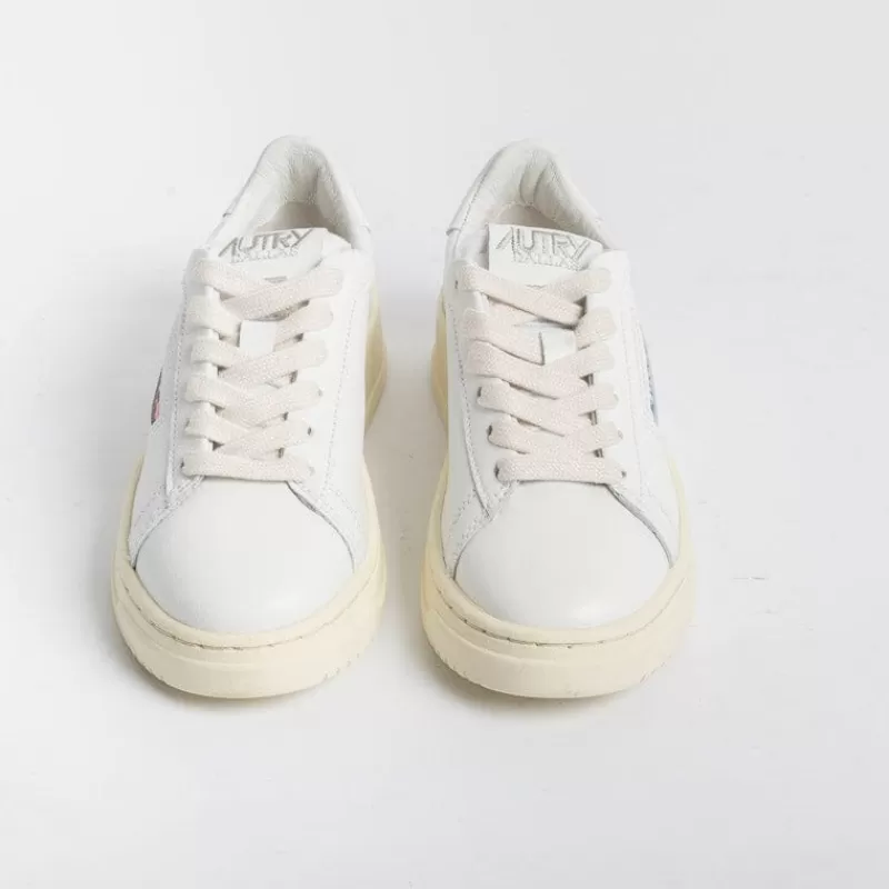 AUTRY - Collezione donna Autry -Sneakers Kdlk Ll15 - Low Kid - Leath/Leat - Bianco<Collezione Scarpe Donna Sneakers