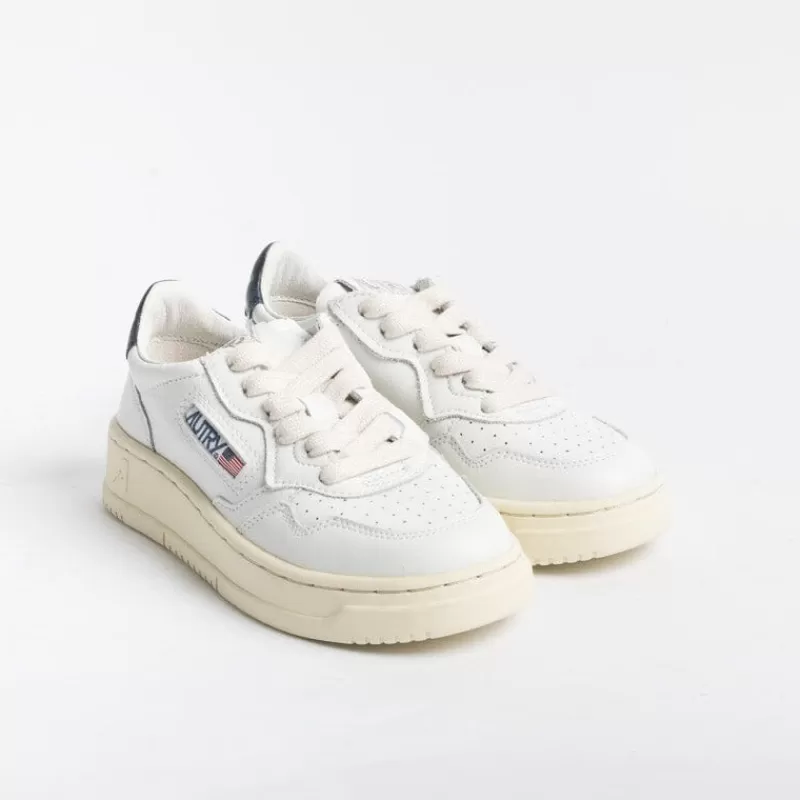 AUTRY - Collezione donna Autry -Sneakers Kulk Ll12 - Low Kid - Leath/Leat - Bianco Blu<Collezione Scarpe Donna Sneakers