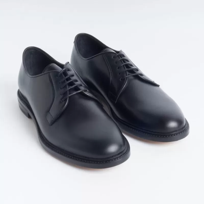 Berwick 1707 - 5137 - Derby - Cross Negro (Interno Sfoderato)<Collezione Scarpe Uomo Allacciate