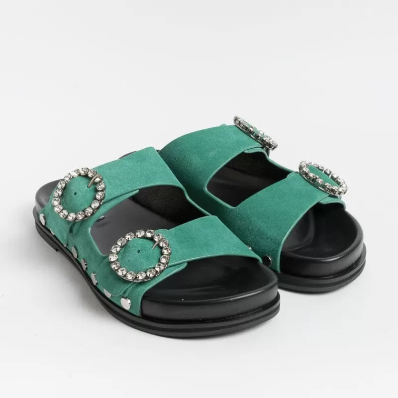 BIBI LOU - Sandali Bassi - 506Z Verde<Collezione Scarpe Donna Sandali Bassi