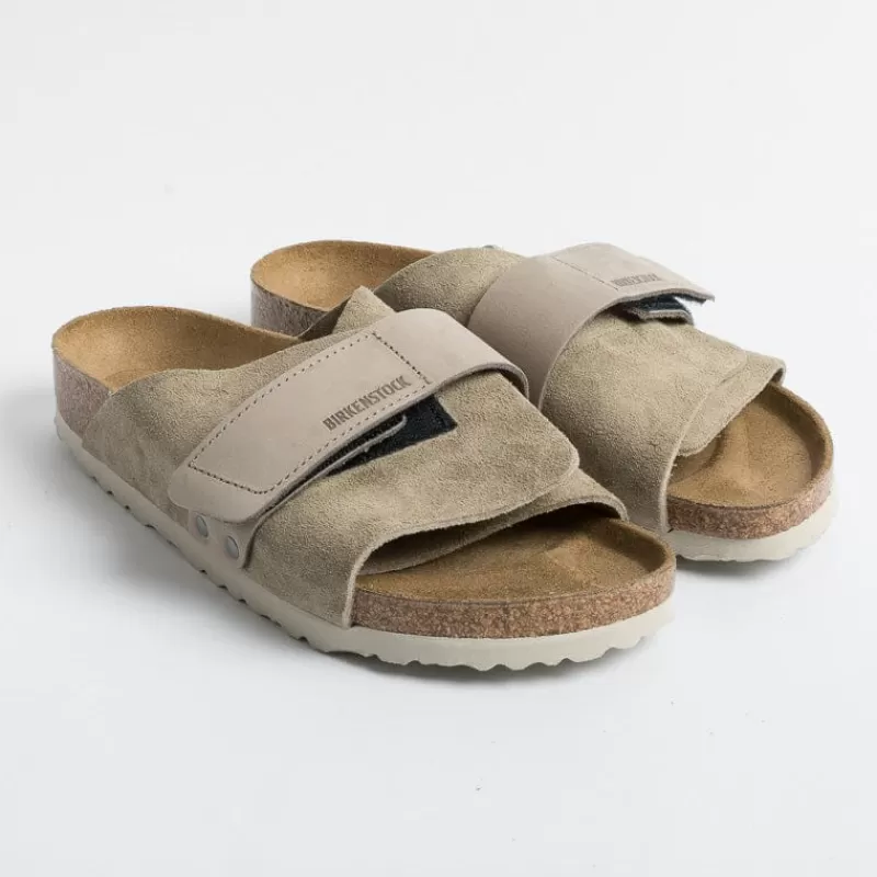 BIRKENSTOCK - Sandali Bassi 1015573 - Kyoto - Taupe<Collezione Scarpe Donna Sandali Bassi