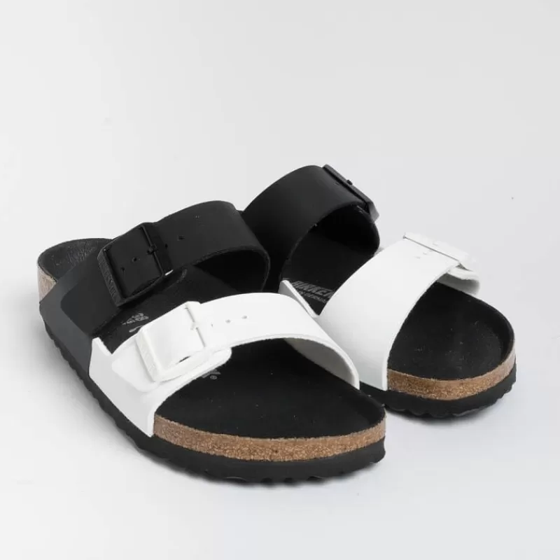 BIRKENSTOCK - Sandali Bassi -1019712 - Arizona Split - Black White<Collezione Scarpe Donna Sandali Bassi