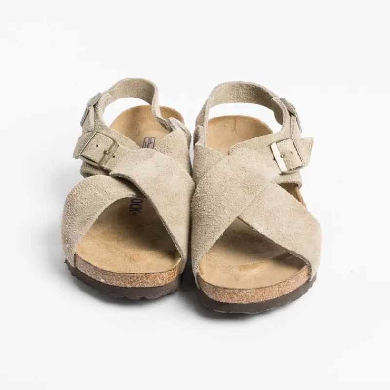 BIRKENSTOCK - Sandali Bassi 1024110 - Tulum - Taupe<Collezione Scarpe Donna Sandali Bassi