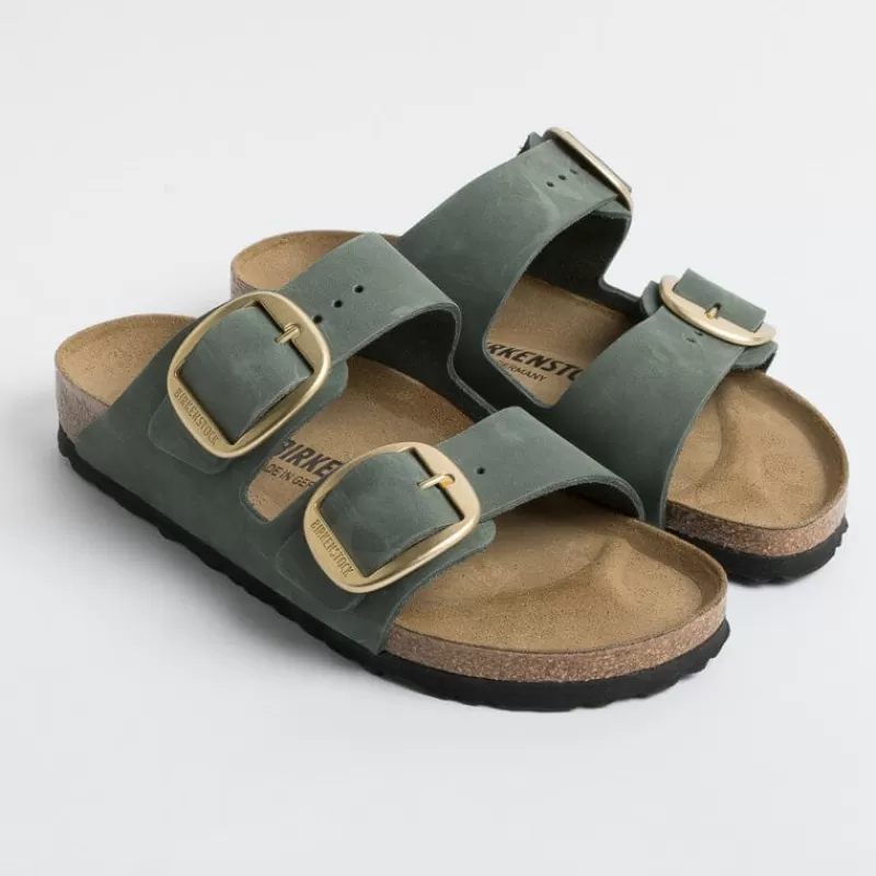 BIRKENSTOCK - Sandali Bassi 1025367 - Arizona Big Buckle - Thyme<Collezione Scarpe Donna Sandali Bassi