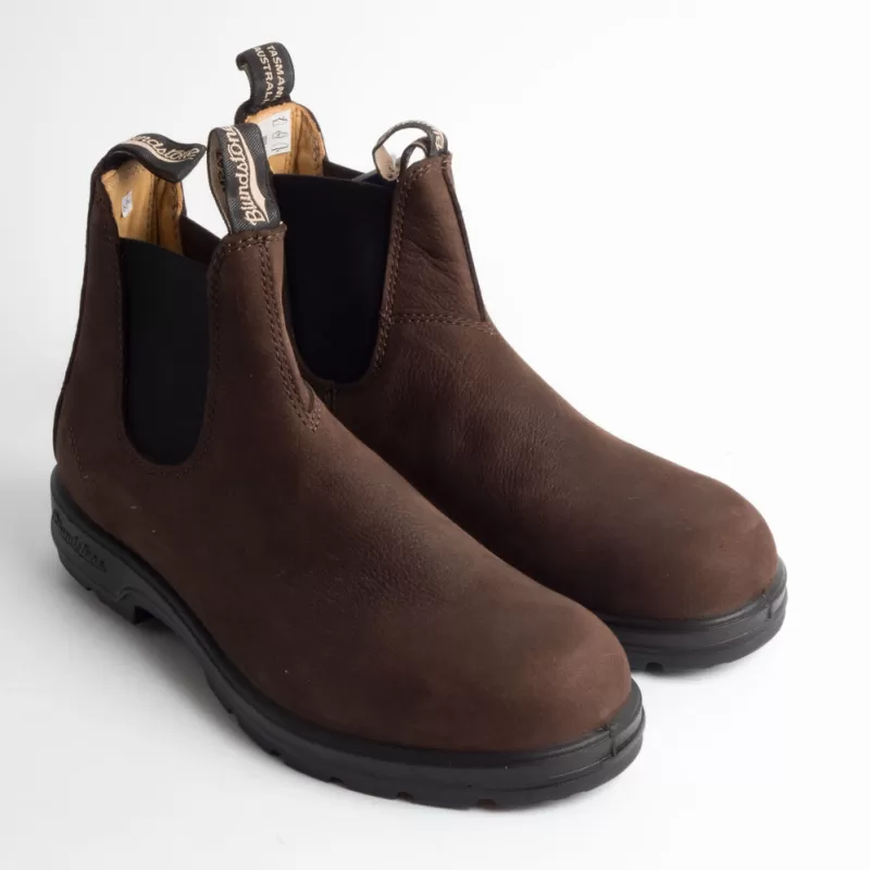 Blundstone - 1606 - Brown Nabuck Pebble<Collezione Scarpe Uomo Polacchi