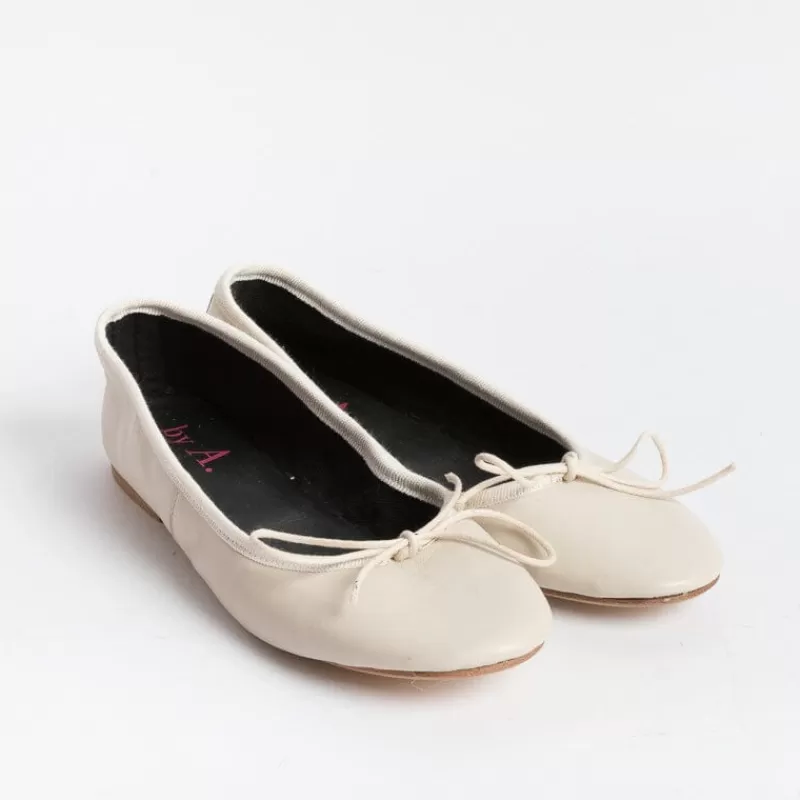 BY A - Ballerina - 4111 - Nappa Gesso<Collezione Scarpe Donna Ballerine