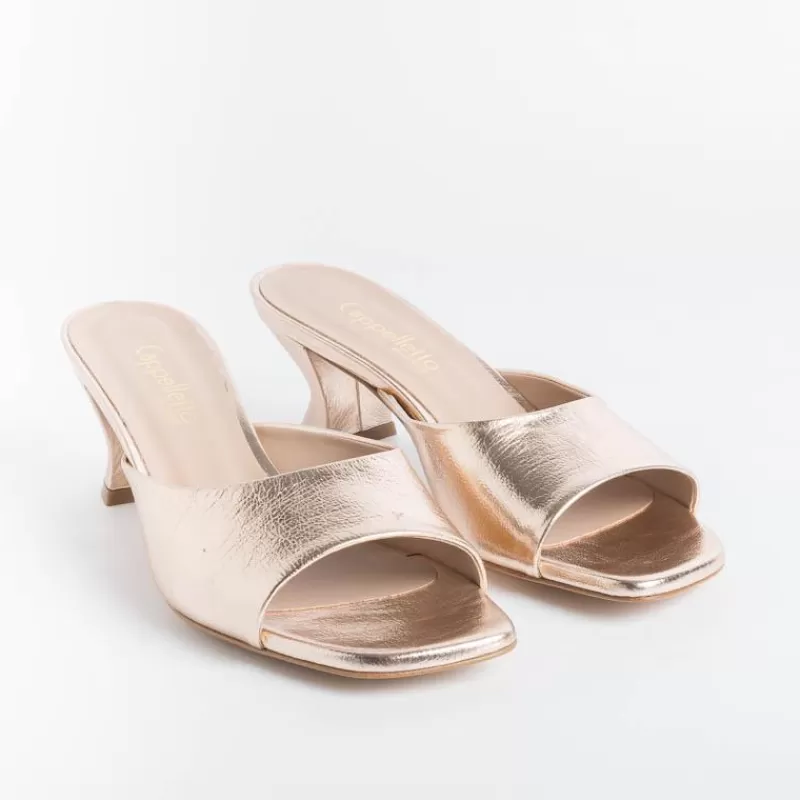 CAPPELLETTO 1948 - Mules - Elise4 - Laminato Champagne<Collezione Scarpe Donna Mules