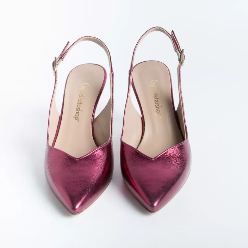 CAPPELLETTO 1948 Cappellettoshop - Sling Back Mirna2- Nappa Fucsia<Collezione Scarpe Donna Sling Back