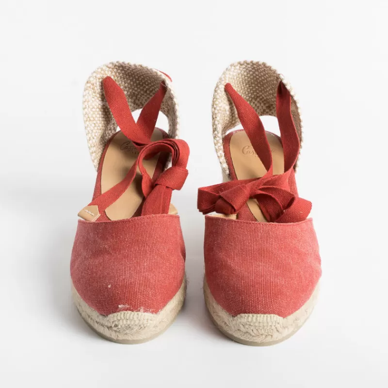 CASTAÑER Castaner - Sandali Con Tacco - Espadrillas - Carina6 - Rosso<Collezione Scarpe Donna Sandali Con Tacco