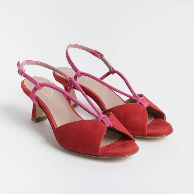 CHEVILLE - Sandali Con Tacco- Alida - Rosso Fuxia<Collezione Scarpe Donna Sandali Con Tacco