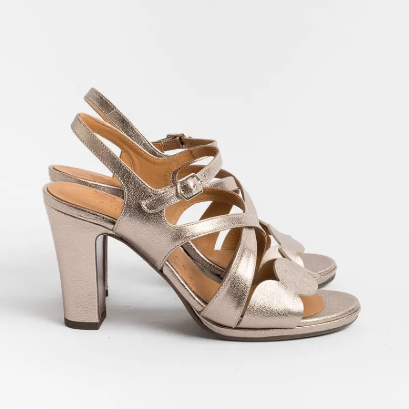 CHIE MIHARA - Collezione Donna Chie Mihara - Sandali Con Tacco - Arana - Laminato Champagne<Collezione Scarpe Donna Sandali Con Tacco