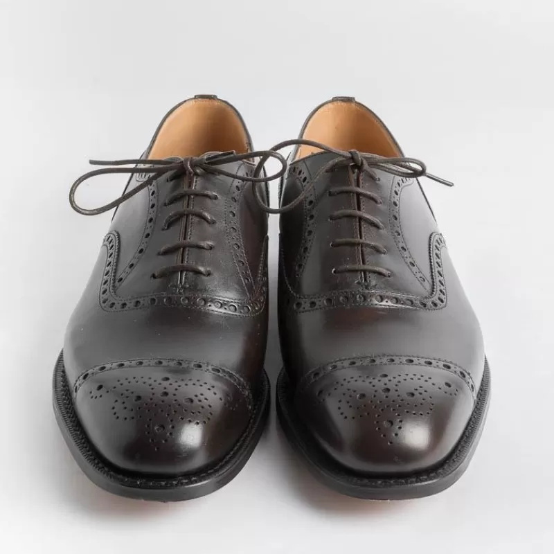 Church's - Diplomat Derby Brogue - Vitello Superior Burnt<Collezione Scarpe Uomo Allacciate