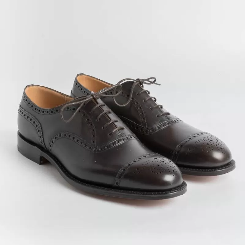 Church's - Diplomat Derby Brogue - Vitello Superior Burnt<Collezione Scarpe Uomo Allacciate