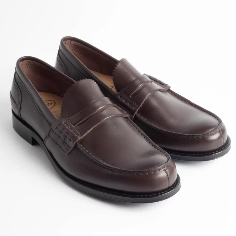 Church's - Mocassino Pembrey R - Brown (Gomma)<Collezione Scarpe Uomo Mocassini