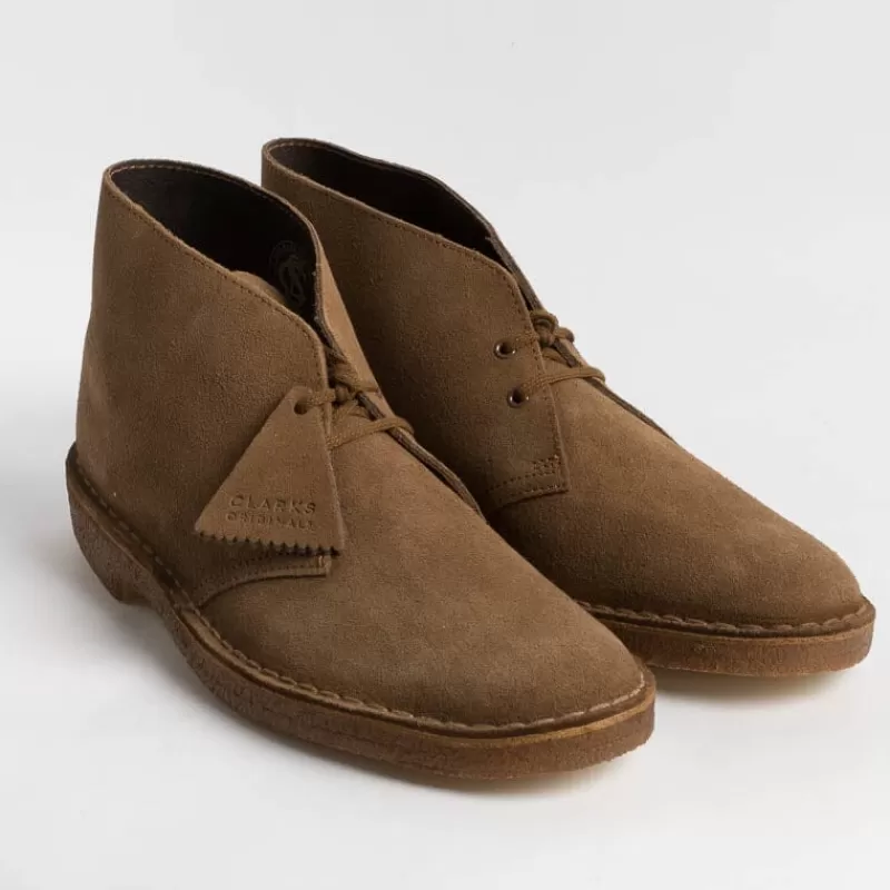 CLARKS - Collezione Uomo Clarks - Polacco - Cola - Camoscio Cola<Collezione Scarpe Uomo Polacchi