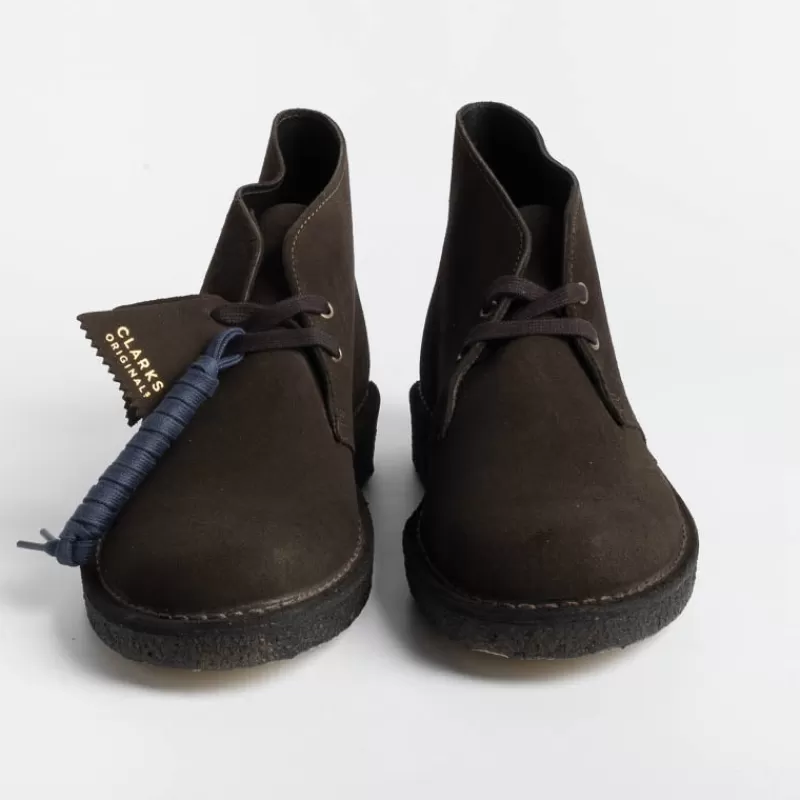 CLARKS - Collezione Uomo Clarks - Polacco - Desert Coal - Camoscio Brown<Collezione Scarpe Uomo Polacchi