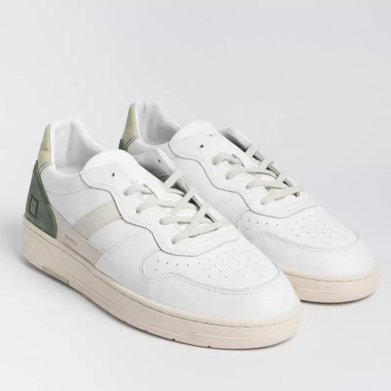 DATE - Sneakers - Court 2.0 - C2Vcwg - Bianco Verde<Collezione Scarpe Uomo Sneakers