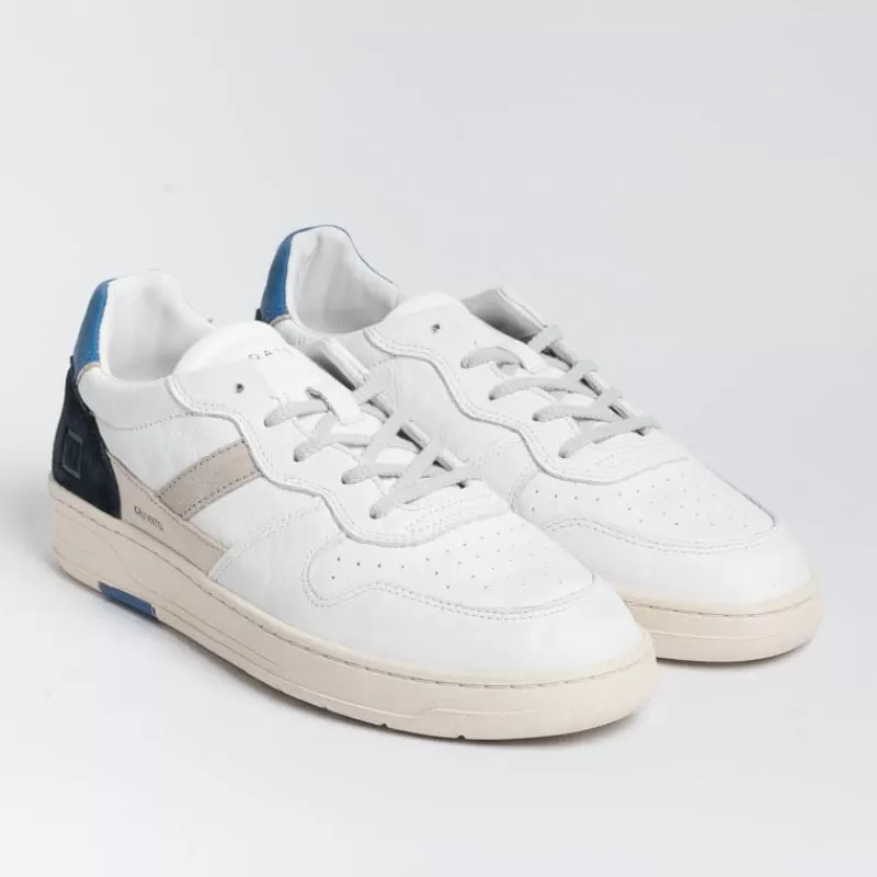 DATE - Sneakers - Court 2.0 - C2Vcwl - Bianco Blu<Collezione Scarpe Uomo Sneakers