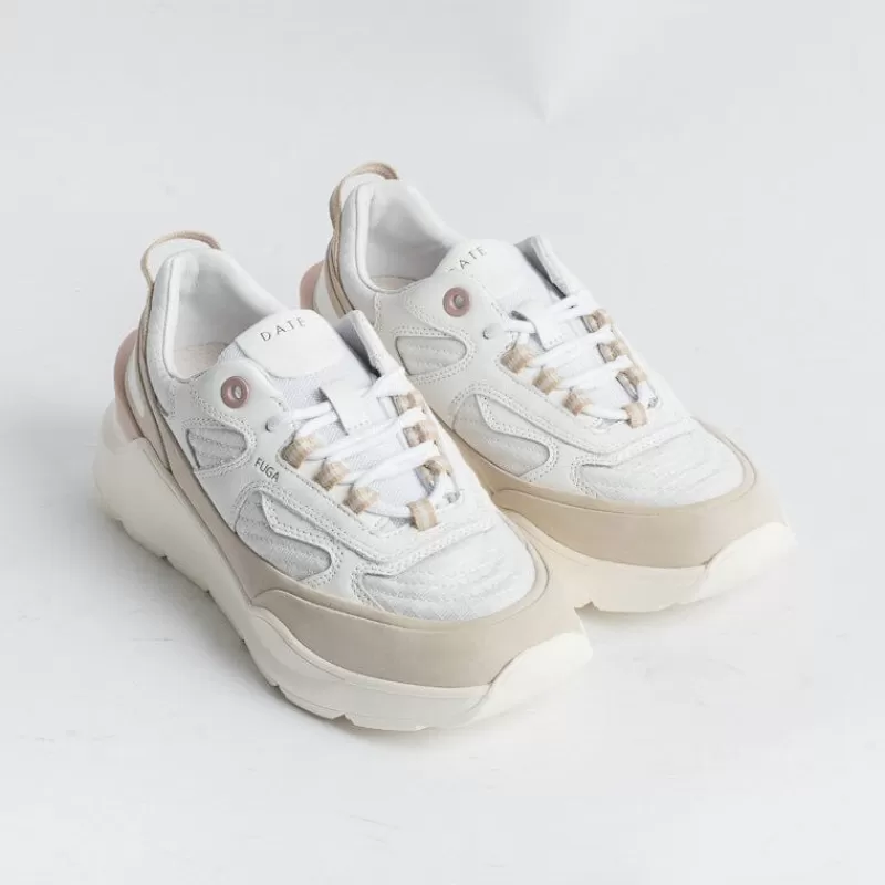 DATE - Sneakers - Fuga Method - Bianco Beige<Collezione Scarpe Donna Sneakers