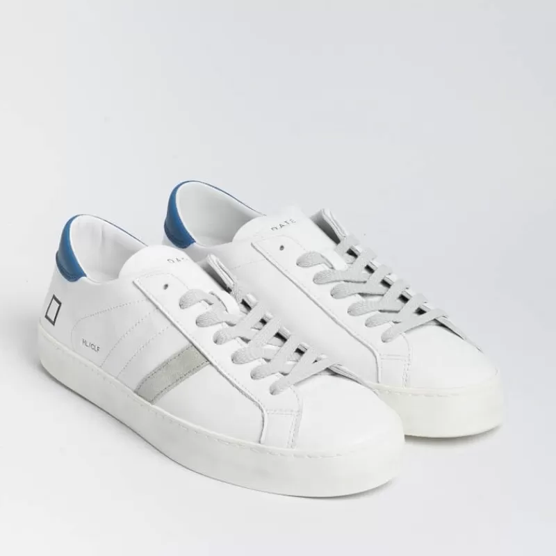 DATE - Sneakers - Hill Low - Hlcawe - Bianco Bluette<Collezione Scarpe Uomo Sneakers