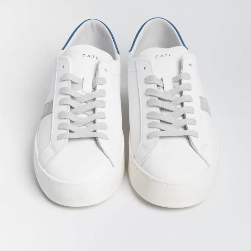 DATE - Sneakers - Hill Low - Hlcawe - Bianco Bluette<Collezione Scarpe Uomo Sneakers