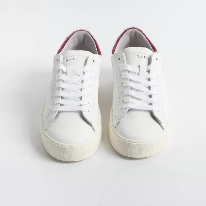 DATE - Sneakers - Sonica Calf White Petal - Bianco Cavallino Rosa<Collezione Scarpe Donna Sneakers