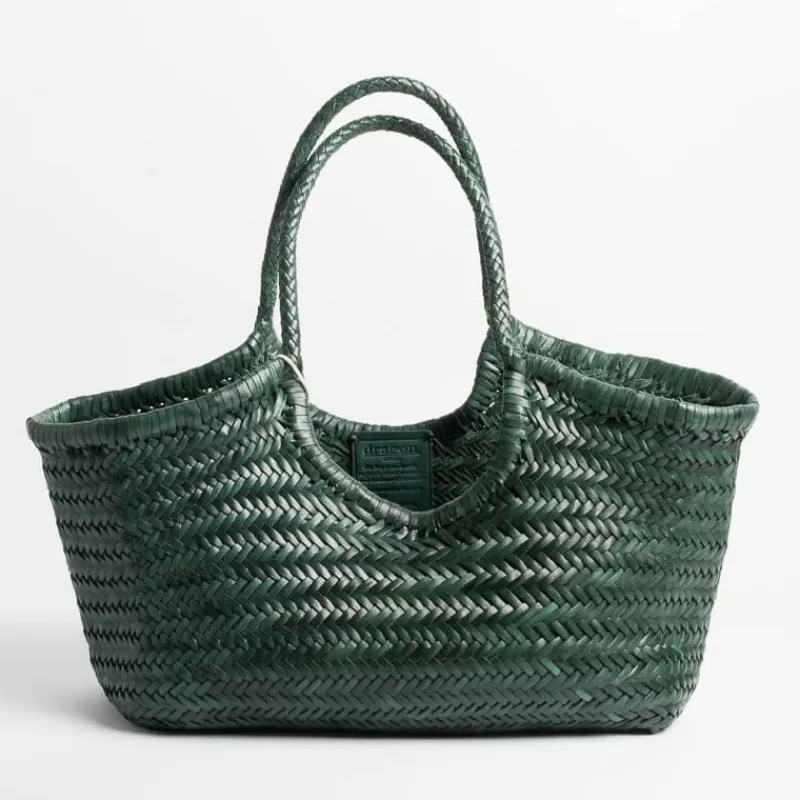 DRAGON - Borsa Intrecciata - Verde<Collezione Borse Donna Borse A Mano