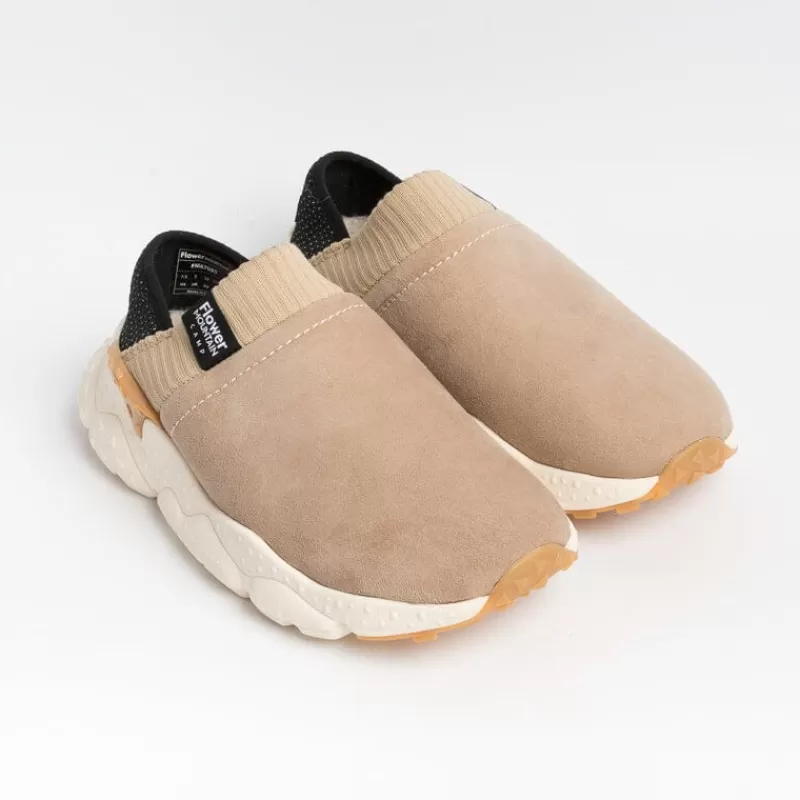 FLOWER MOUNTAIN - Sneakers Camp Uni - Shearling Beige<Collezione Scarpe Donna Sneakers