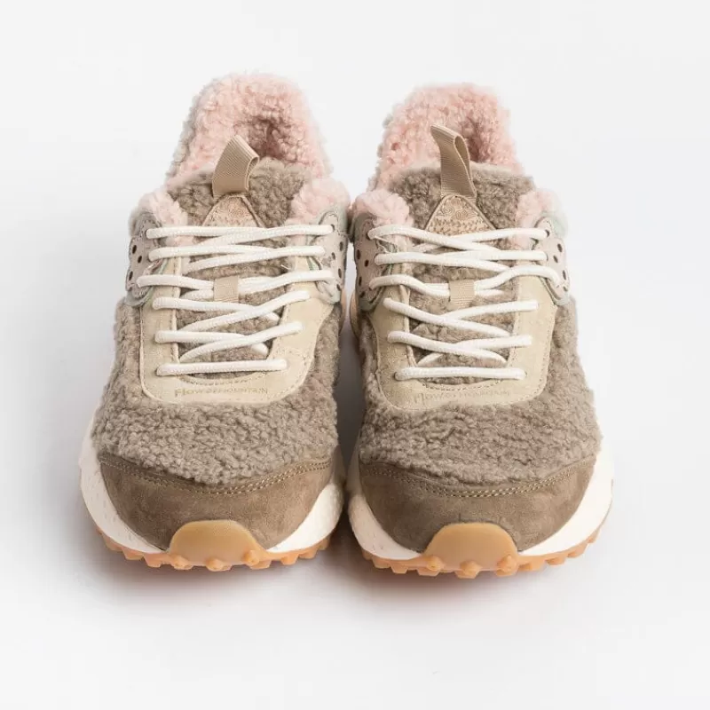 FLOWER MOUNTAIN - Sneakers Kotetsu 1E03 - Teddy Beige Pink<Collezione Scarpe Donna Sneakers