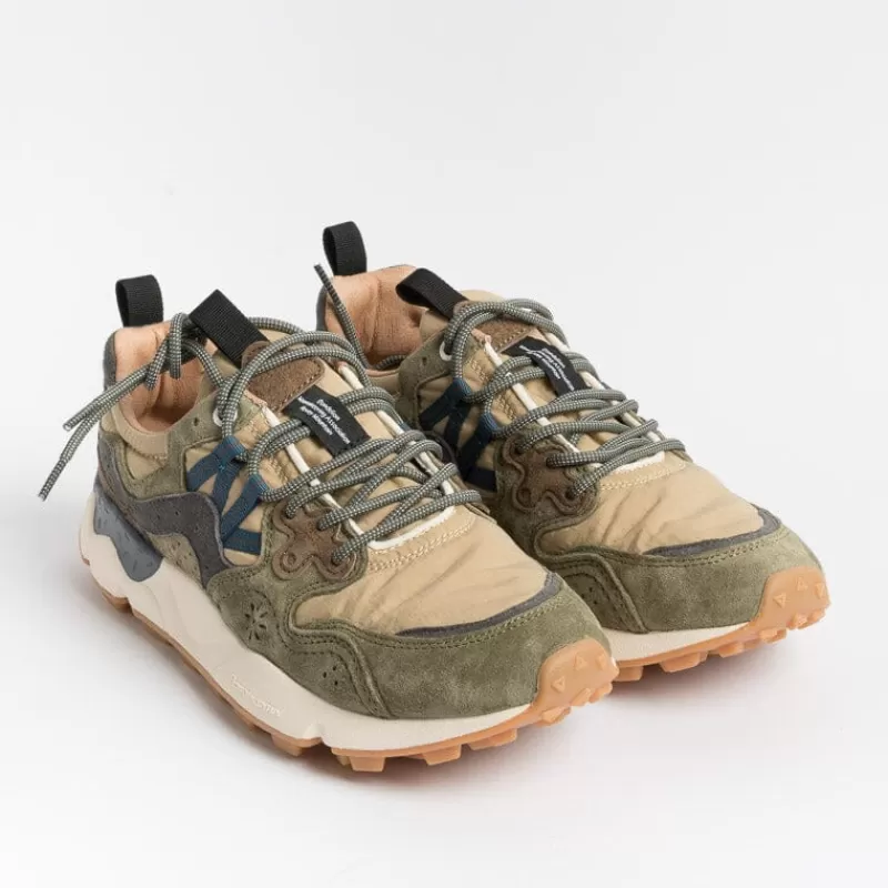 FLOWER MOUNTAIN - Sneakers Yamano 3 - Beige / Militare<Collezione Scarpe Uomo Sneakers