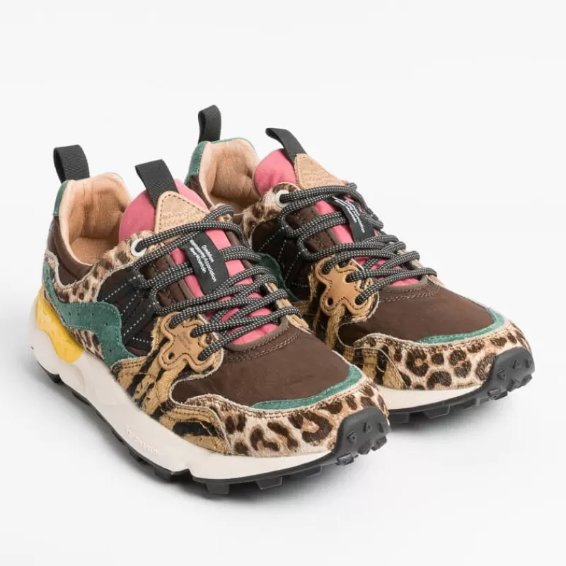 FLOWER MOUNTAIN - Sneakers Yamano 3D31- Marrone /Pony<Collezione Scarpe Donna Sneakers