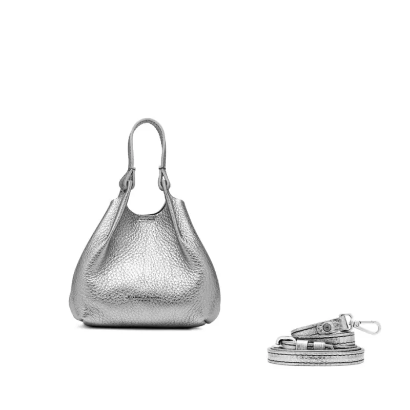 Gianni Chiarini - Bs 9718 - Dua - Dark Silver Castoro<Collezione Borse Donna Borse A Spalla