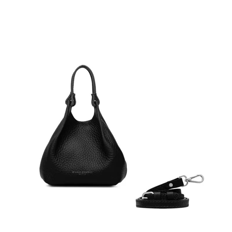 Gianni Chiarini - Bs 9718 - Dua - Nero Castoro<Collezione Borse Donna Mini Bags