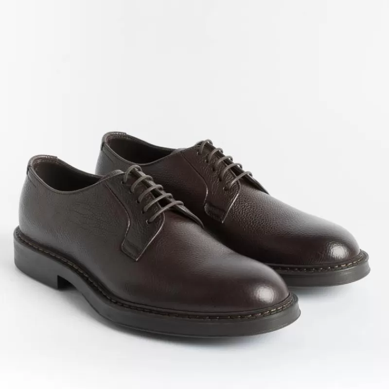 HENDERSON - Derby - 80200 - Testa Di Moro<Collezione Scarpe Uomo Allacciate