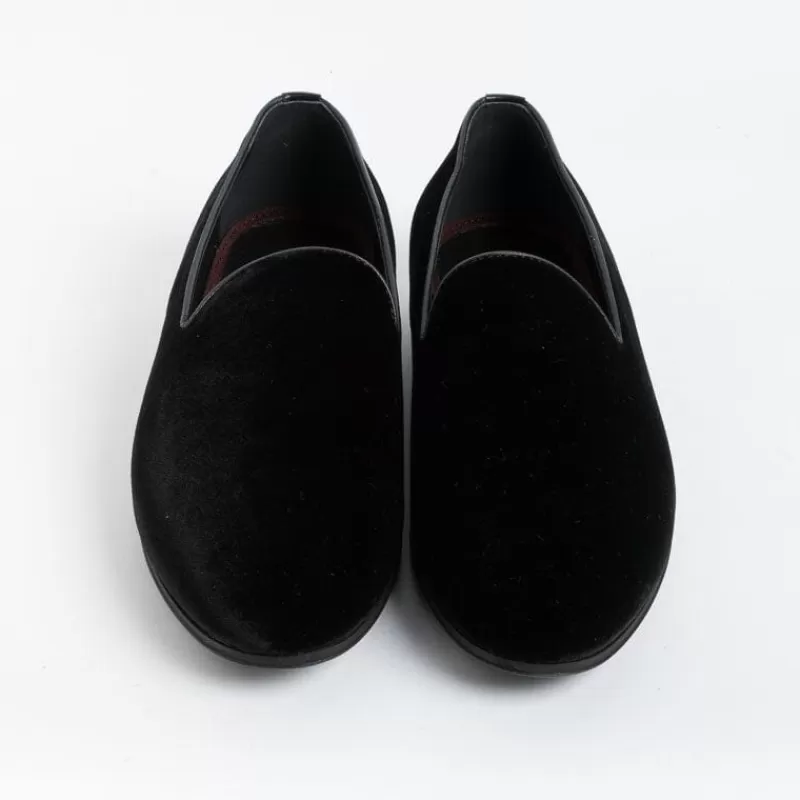 HENDERSON - Mocassino - Casino' - Velluto Nero<Collezione Scarpe Uomo Cerimonia