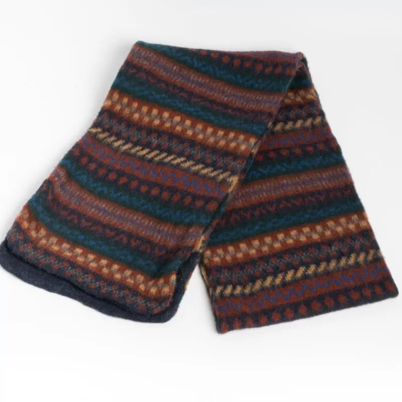 HOWLING - Sciarpa Unisex - Fresh Clean - Multicolore Navy, Marrone, Verde<Collezione Accessori Uomo Sciarpe