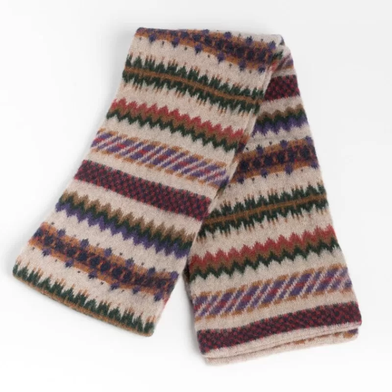 HOWLING - Sciarpa Unisex - Wonder Mushroom - Multicolore Beige, Viola, Verde, Marrone<Collezione Accessori Uomo Sciarpe
